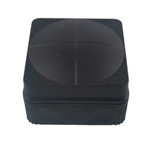 Koblingsboks m/10 uttak svart 2-pk.